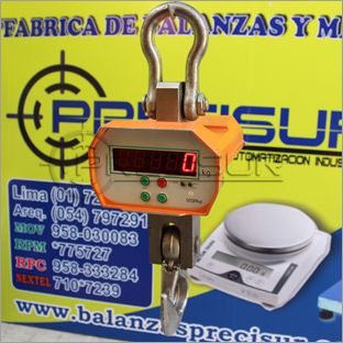 BALANZA ELECTRÓNICA COLGANTE PANTALLA LED PRECISUR