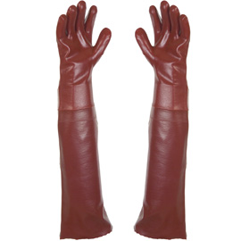 GUANTE PVC LISO ROJO 70CM 9.5 - SINGER