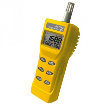 Medidor de dióxido de carbono (CO2), temperatura y humedad 7755