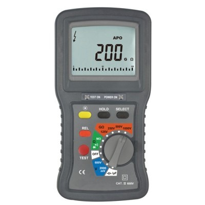 MEGOHMETRO DIGITAL 1000V, 200G OHM SEW 8010 IN
