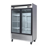 Freezer Acero Inox. 2 puertas Vidrio VENTUS VF2PS-1400V