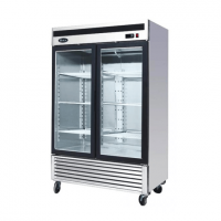 Refrigerador Acero Inox. 2 puertas vidrio VENTUS VR2PS-1400V